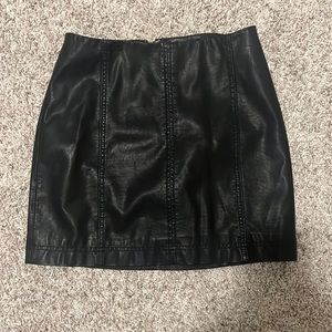 Free People Faux Leather Skirt